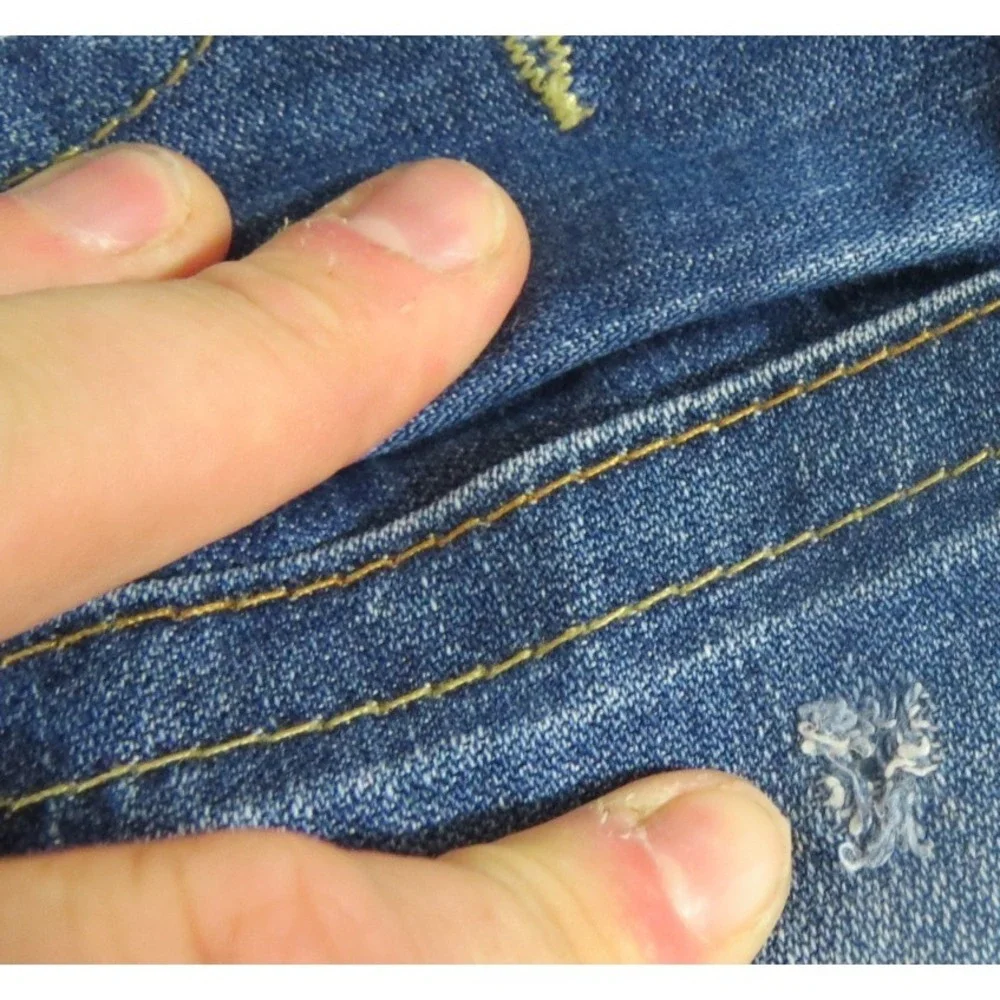 True Religion VTG 00s Jeans Men Size 36 Straight Leg Blue Denim Flap Pocket Mex